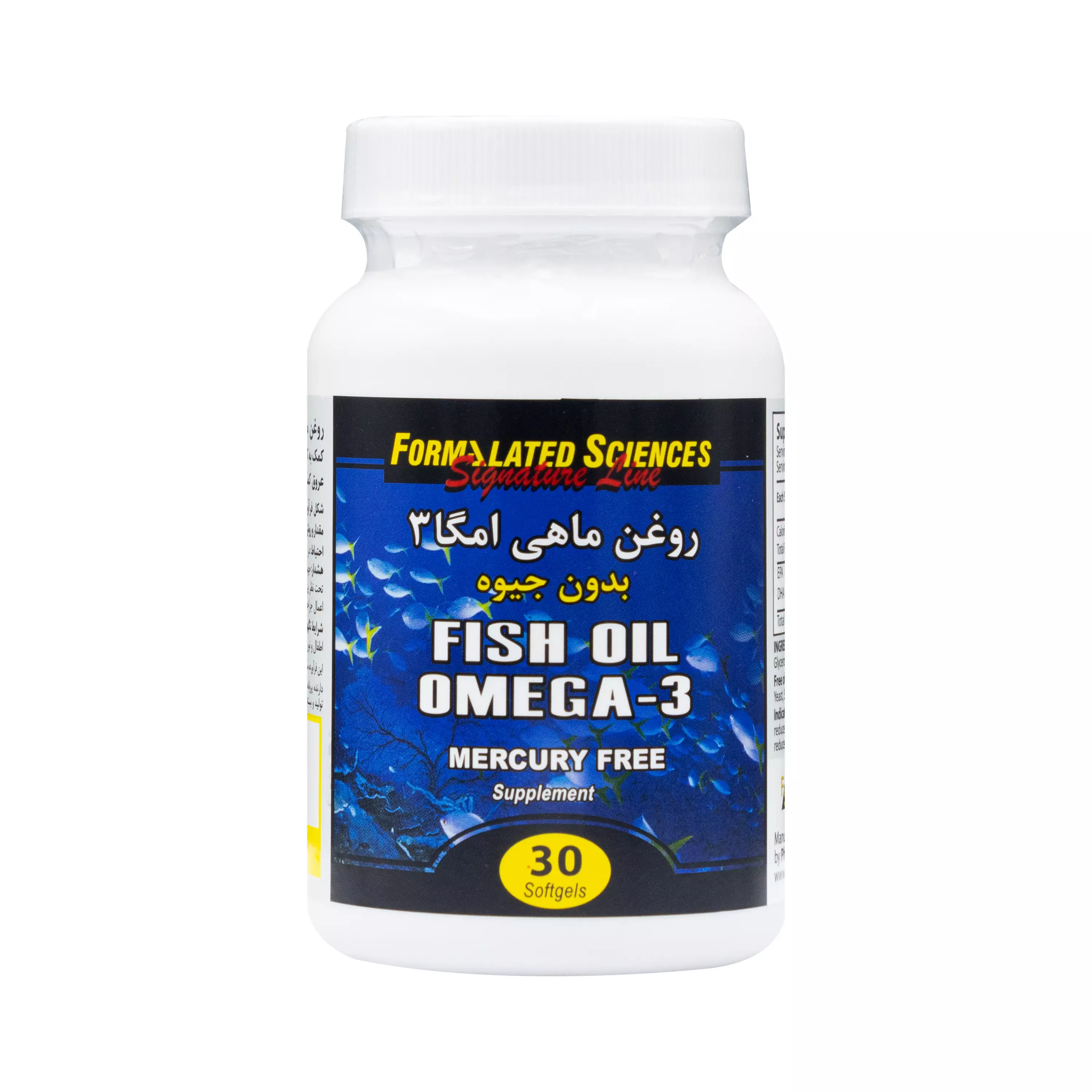 سافت ژل امگا 3 بدون جیوه 30 عددی فرمولیتد ساینسز